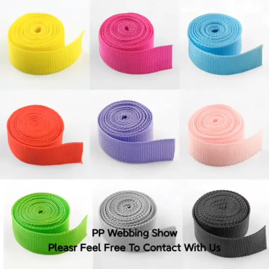Mix Color 25mm PP Ribbon Belt Bag Webbing Pit Pattern Webbing