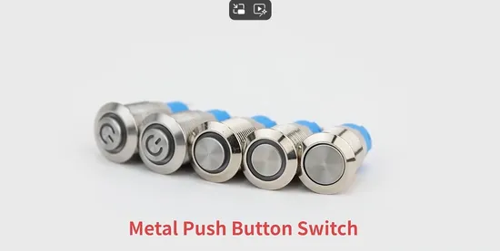 Sleek Metal Push Button Switch for Effortless Control