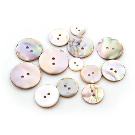 High Quality Custom White River Shell Buttons for Shirts Button 