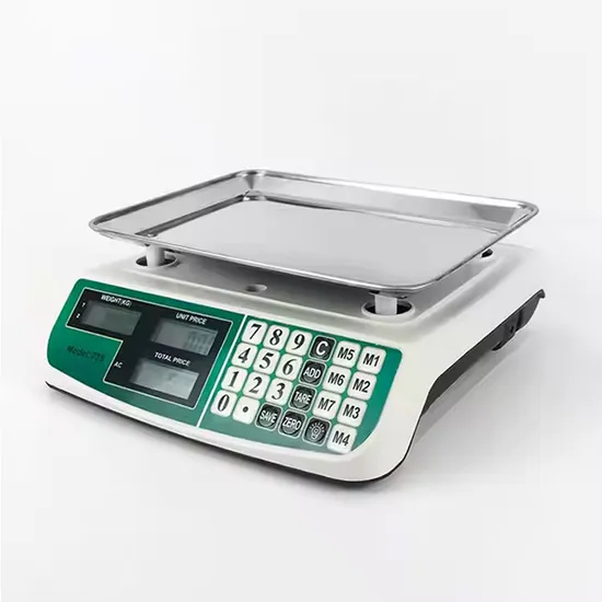 Leaone Factory High Precision Fruit Weighing Big Display Big Buttons 4okg LED LCD Electronic Scale with Olmlcertification 