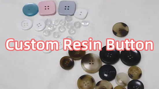 Custom Logo Fancy Coat Resin Plastic Polyester Sew Suit Shirt Button for Clothing 