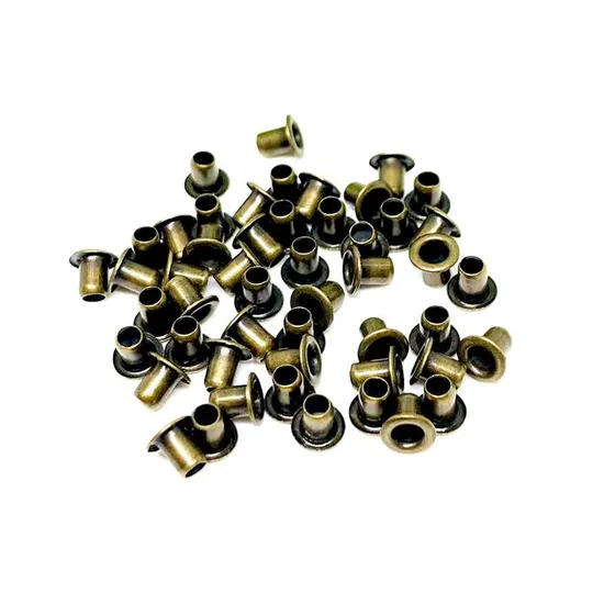 100PCS 6mm Iron Metal Grommets Eyelets for Shoes, Clothes, Leather, Bags 
