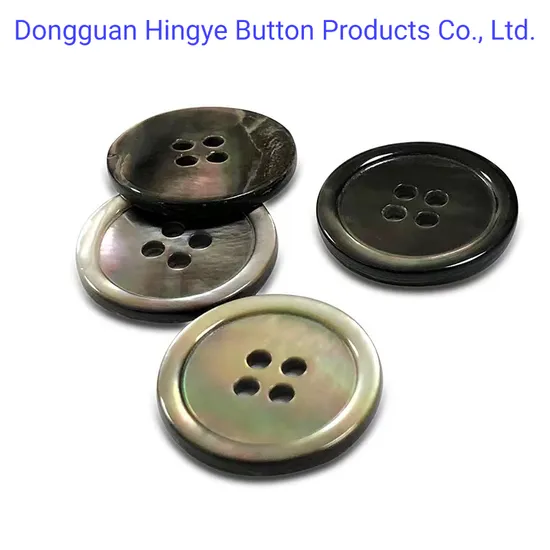 Button Natural Real Shell Button Black Mother of Pearl Button for Garment Accessories 