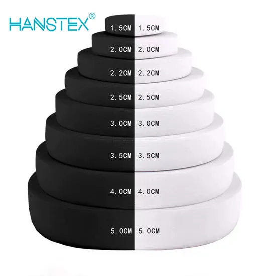 High Stretch Knitted Elastic Knitting Woven Ralex Rubber Elastic Tape Tensile Strength 