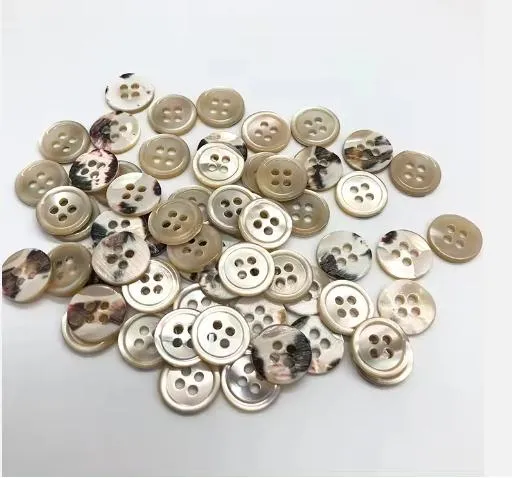 Natural Shell Button Design DIY Customized Resin Button for Decoration 