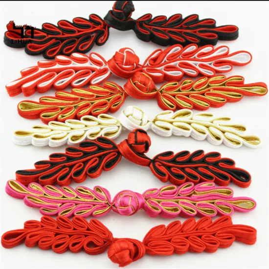 Vintage Silk Chinese Handmade Toggle Shirt Coat Closure China Frog Knot Button 