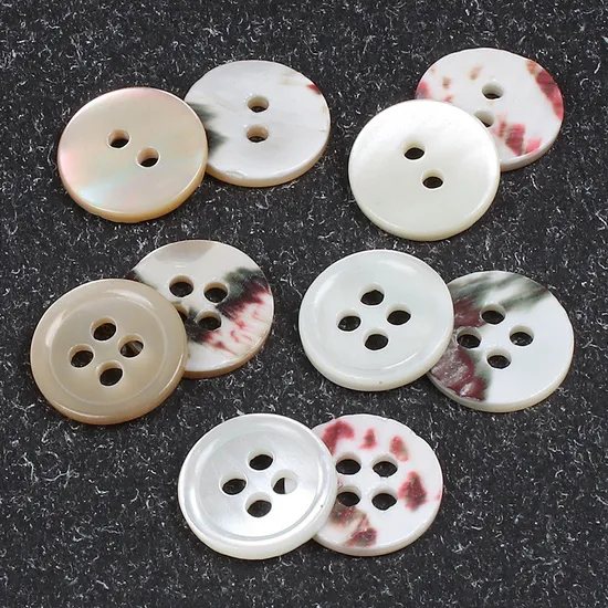 Wholesale Trocas 4 Holes Various Size Shell Buttons for Garment Accessories Clothing 