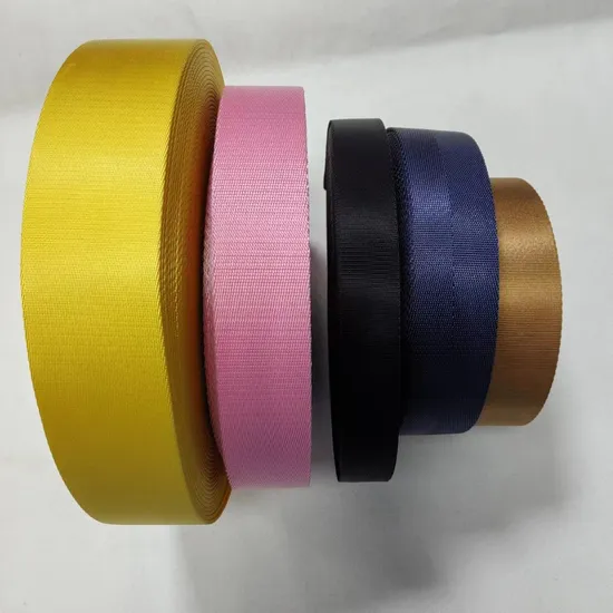 High Quality Woven Fabric Braided Cotton/Polyester/Polypropylene/PP/Nylon Webbing (SL1015) 