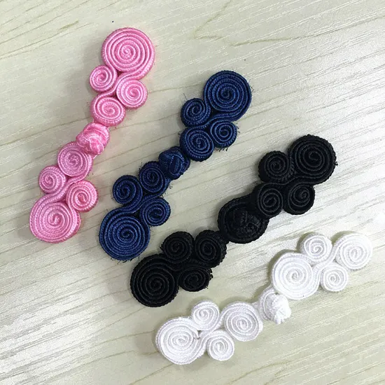 Chef Silk Coat Knotted Cheongsam Handmade Chinese Knot Button for Clothing 